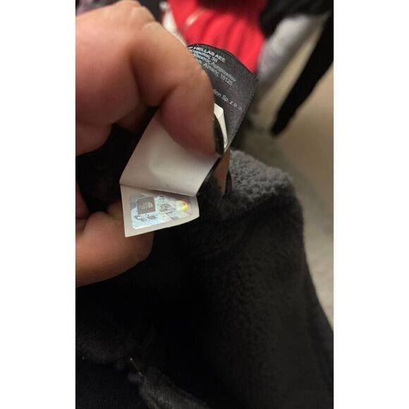 The North Face Shelbe Full Zip sherpa linedHooded Sweatshirt dark grey medium - Picture 5 of 12